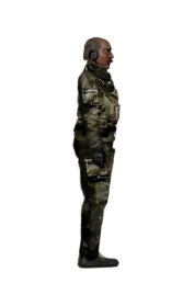 Separatist Security Officer Fatigues worn by a human (Variant 1)