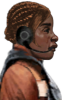 Headset being worn