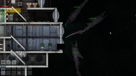 A swarm of Tiger Threshers attacking a submarine. (Legacy)