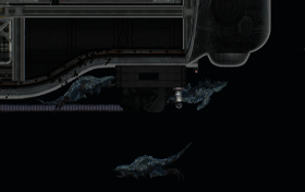 A Mudraptor attacking a submarine.