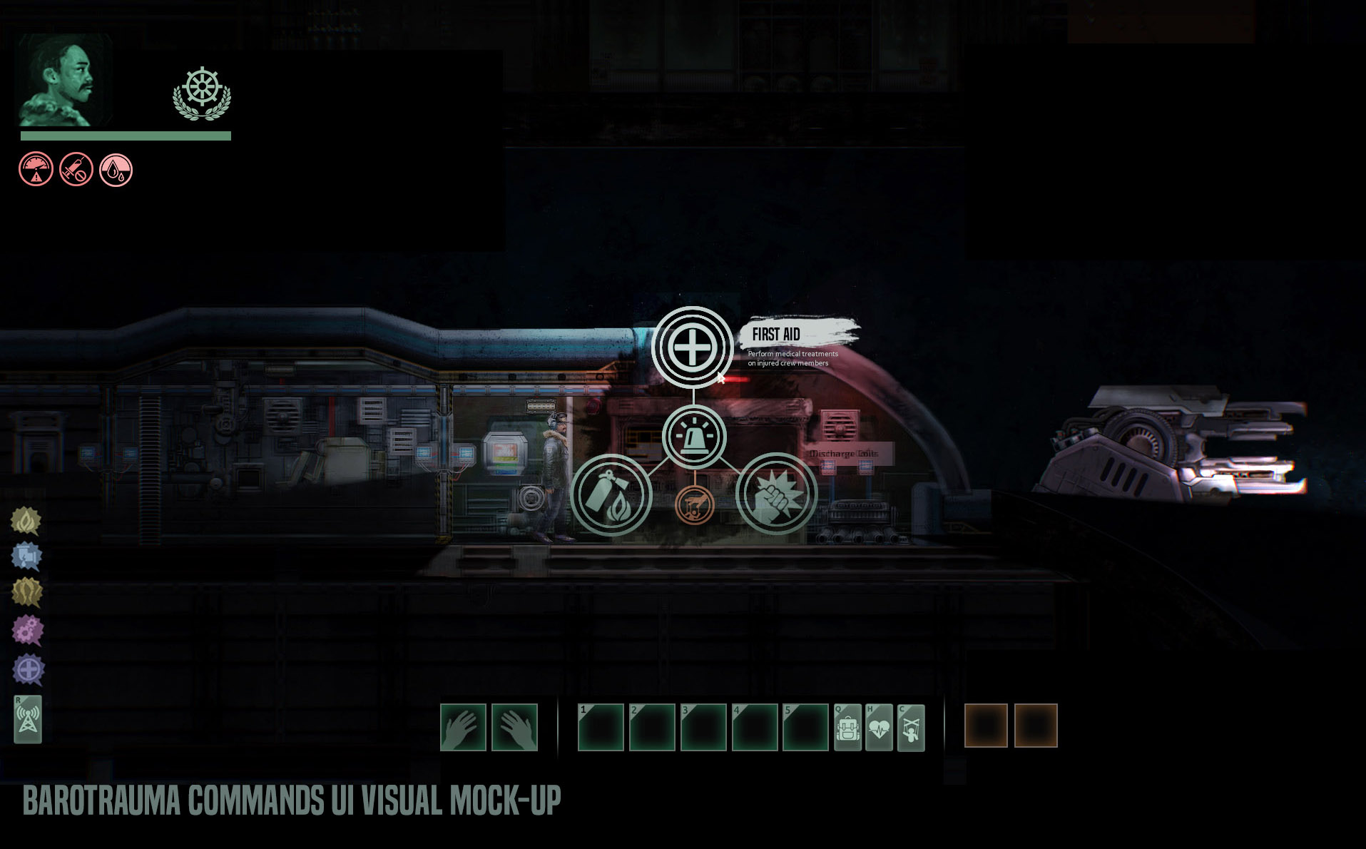 Barotrauma new command interface mockup