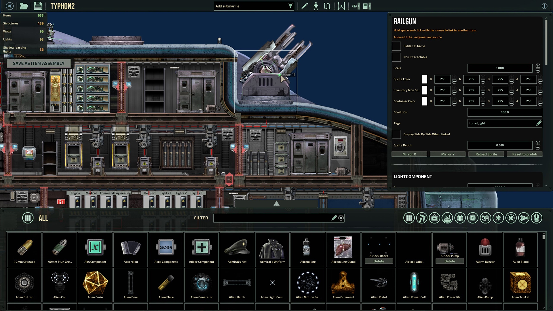 barotrauma submarine editor