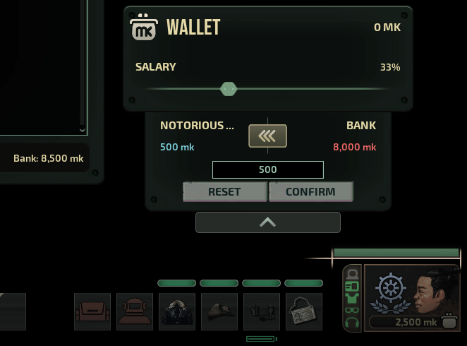 Barotrauma personal wallets for all crew members