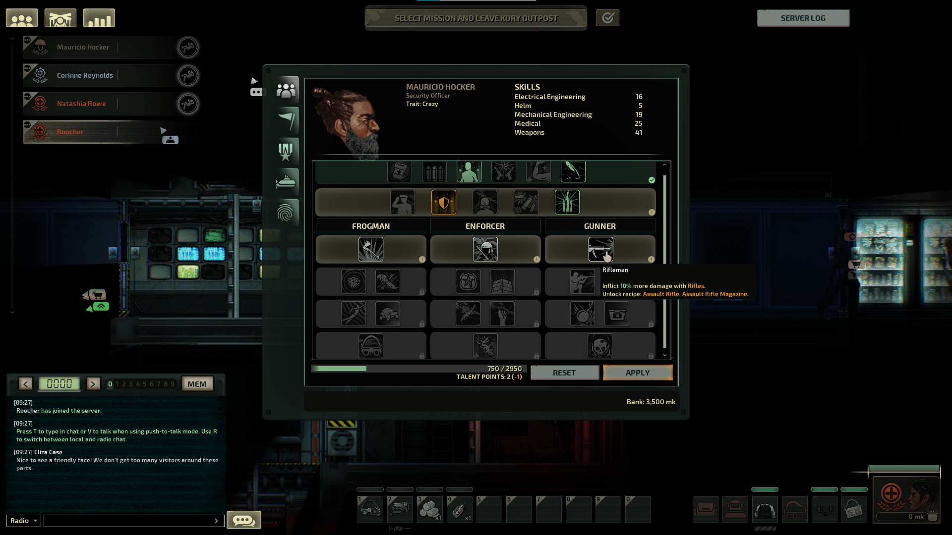 Barotrauma talent overhaul, new specializations