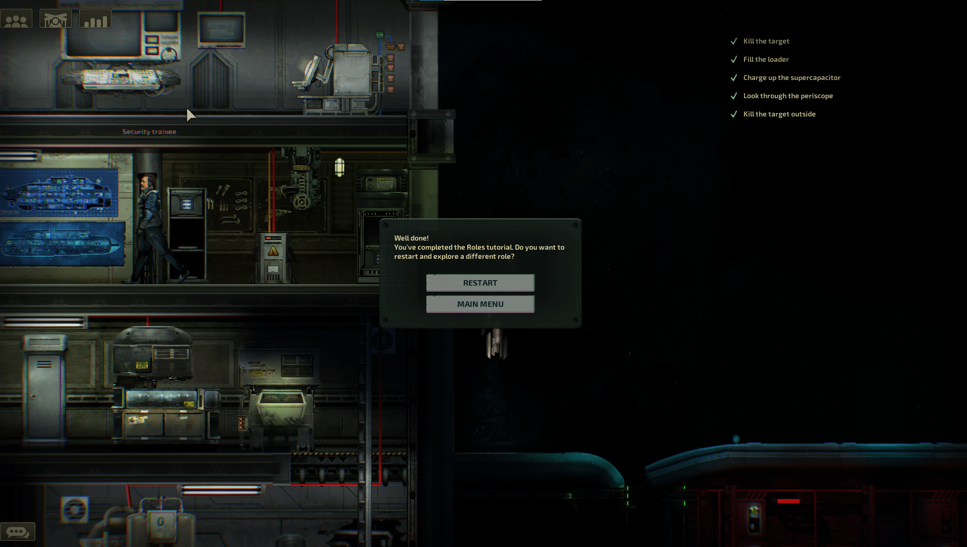 Barotrauma object completion exit popup  