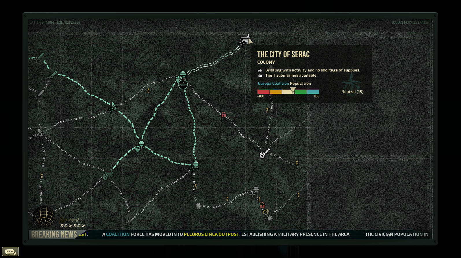 Barotrauma campaign map faction reputation