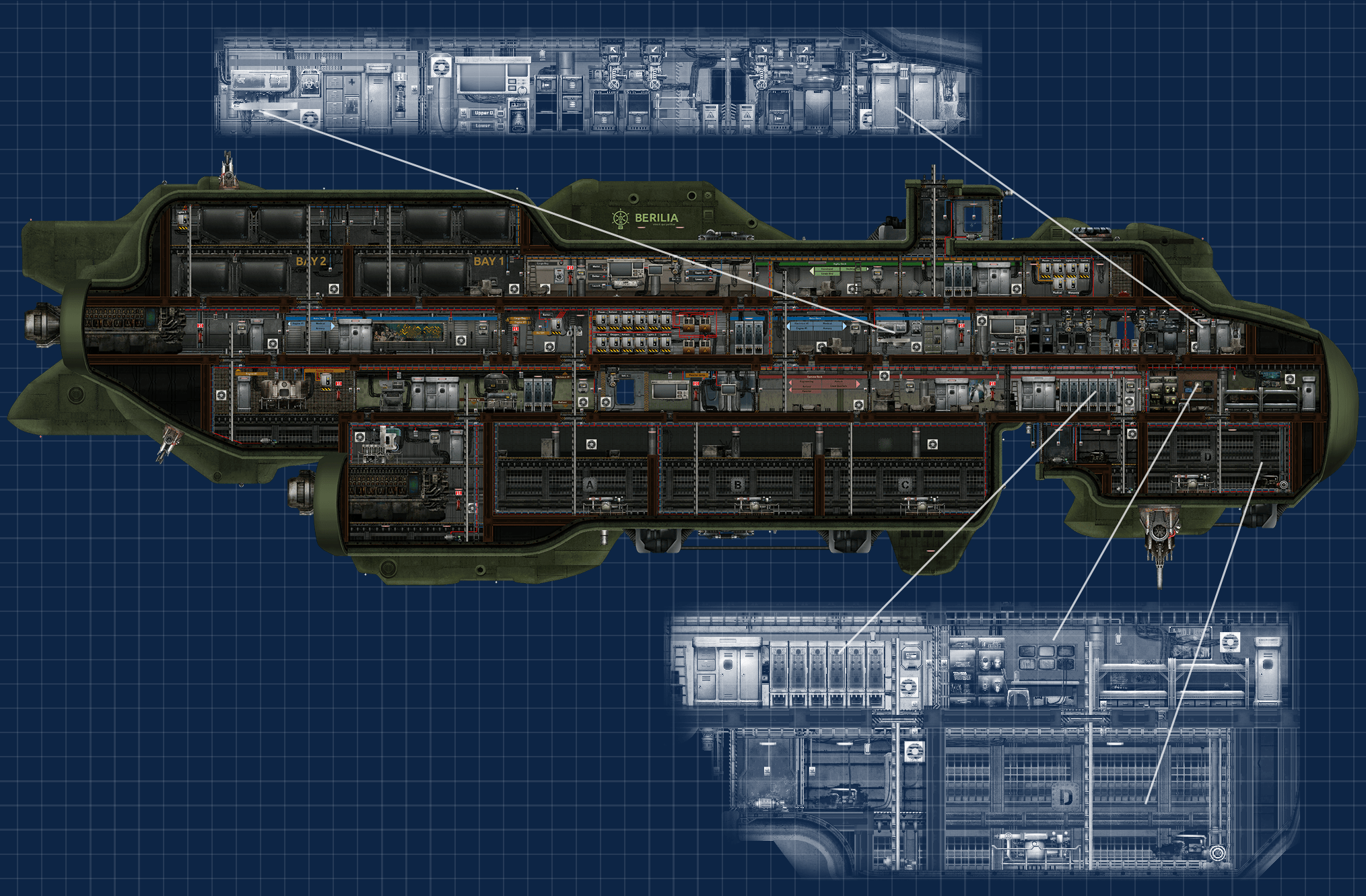 Barotrauma Berilia submarine rework with highlights