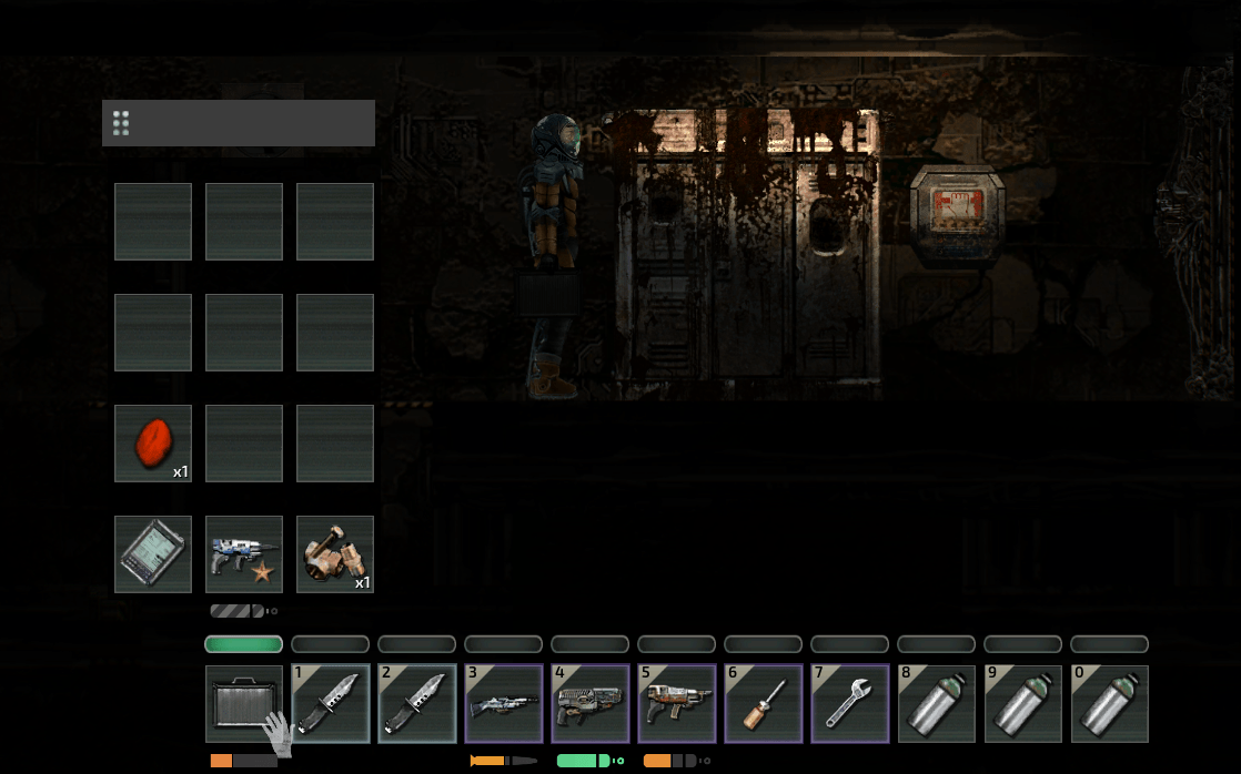 Barotrauma wreck looting with storage container and oxygen stack changes
