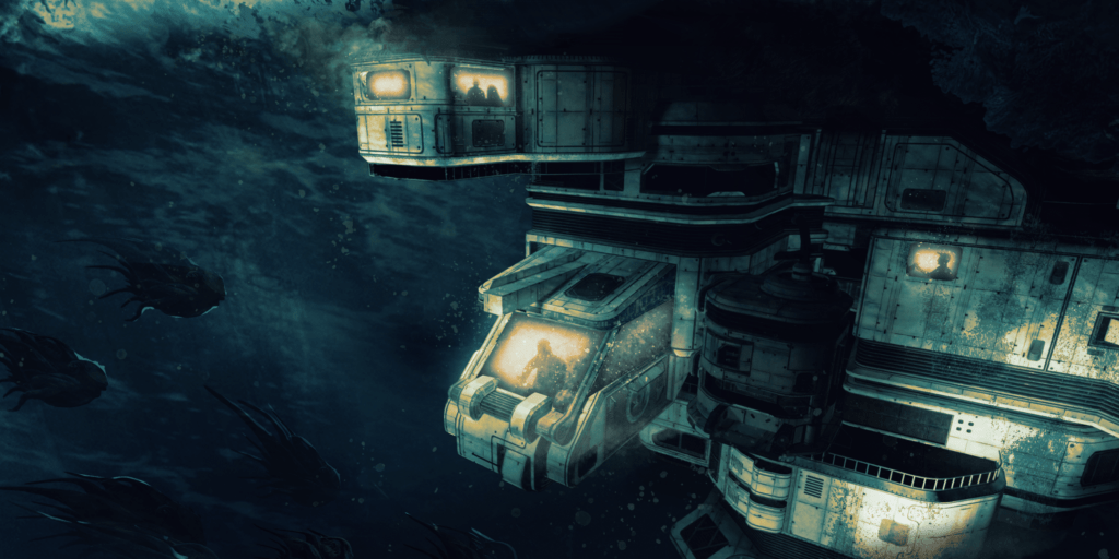 Barotrauma habitation outpost concept art